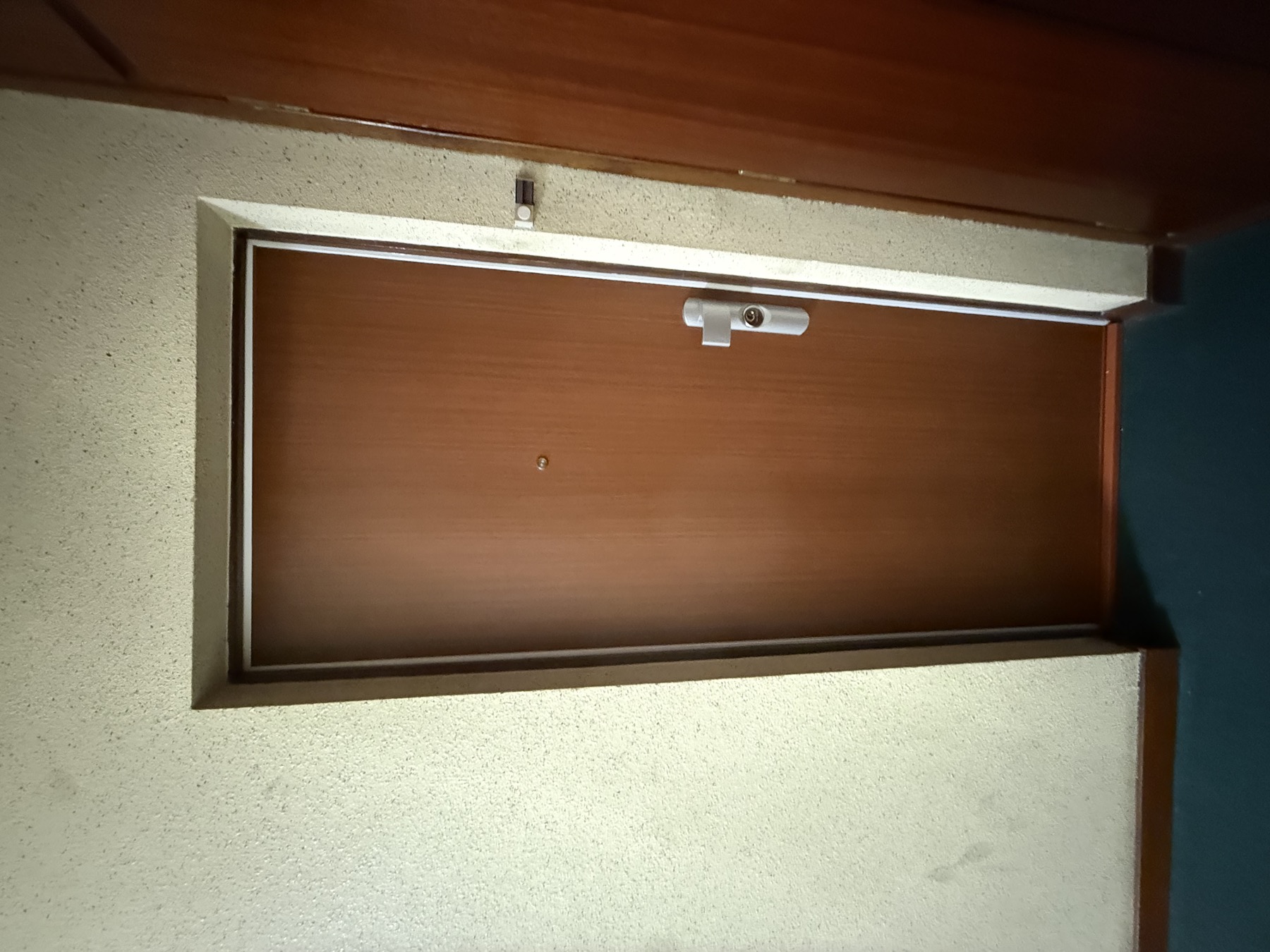 Porte blindée finition bois vue de face